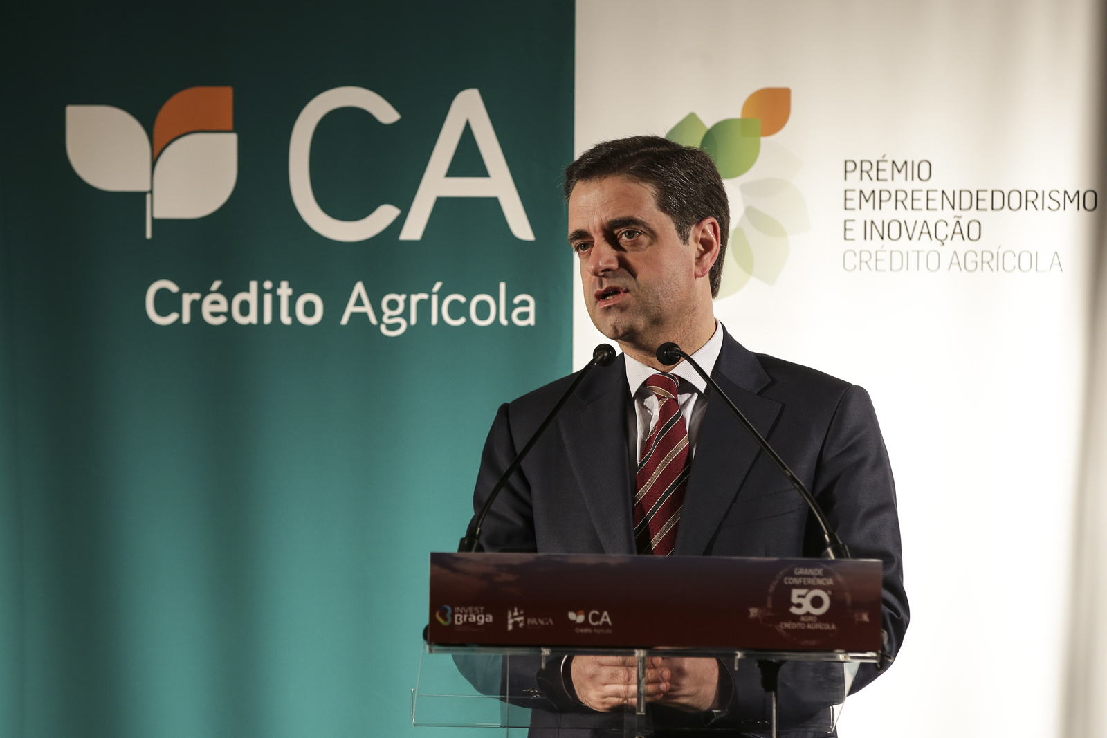 Ricardo Rio, presidente da Câmara de Braga, discursou no encerramento da Grande Conferência 50ª AGRO Crédito Agrícola