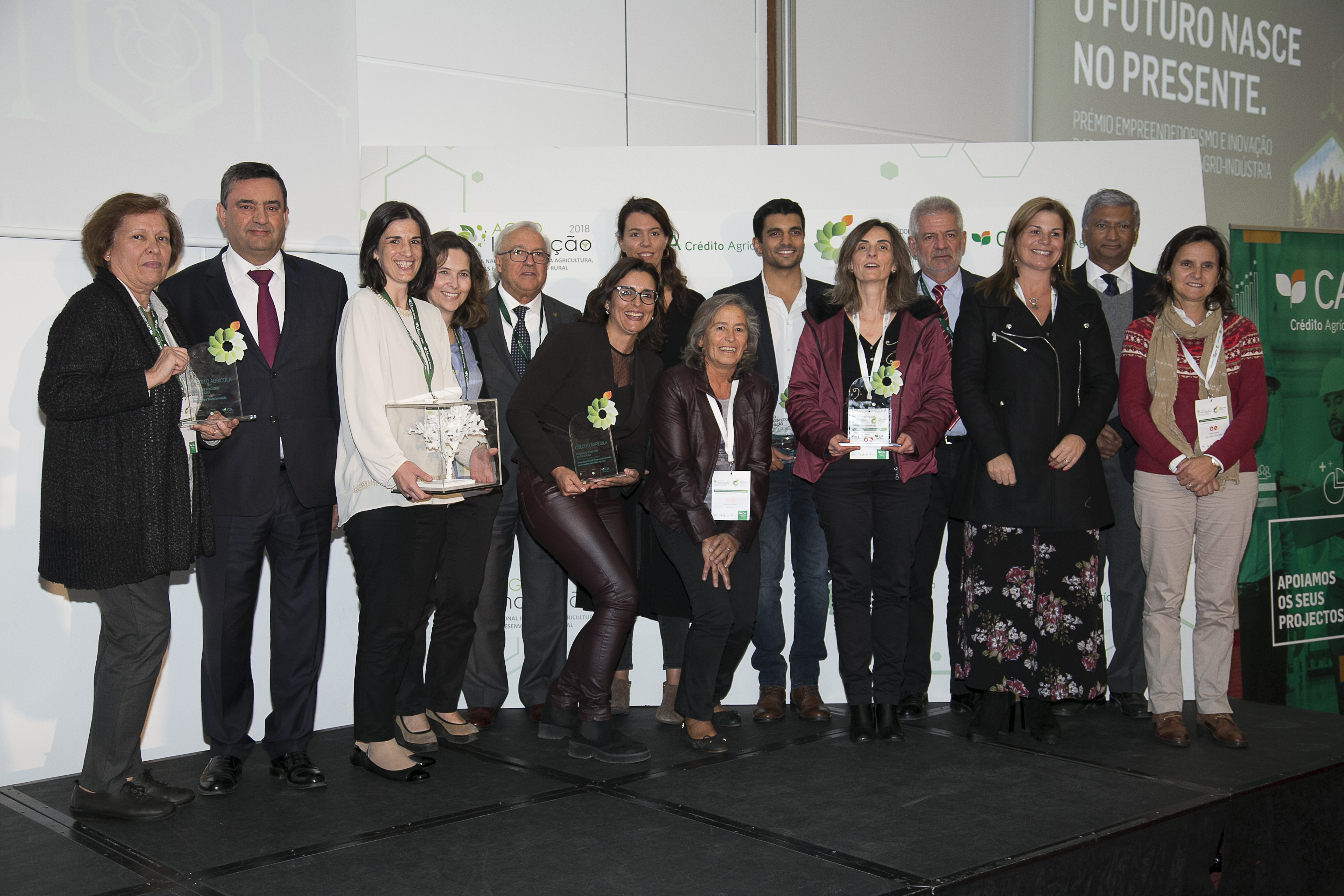 O grupo dos premiados